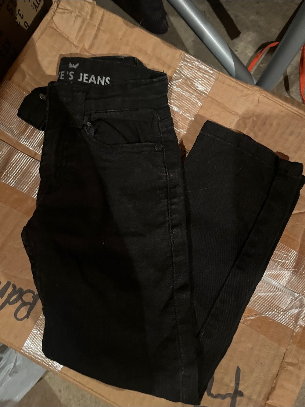 Kids Black Stretch Jeans - Unknown Brand